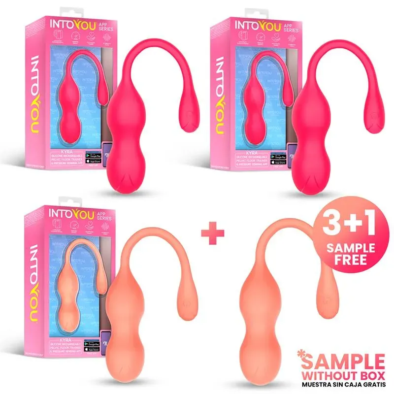 Pack 3+1 Kyra Entrenador de Suelo Pélvico Sensor de Presión y APP – Packs