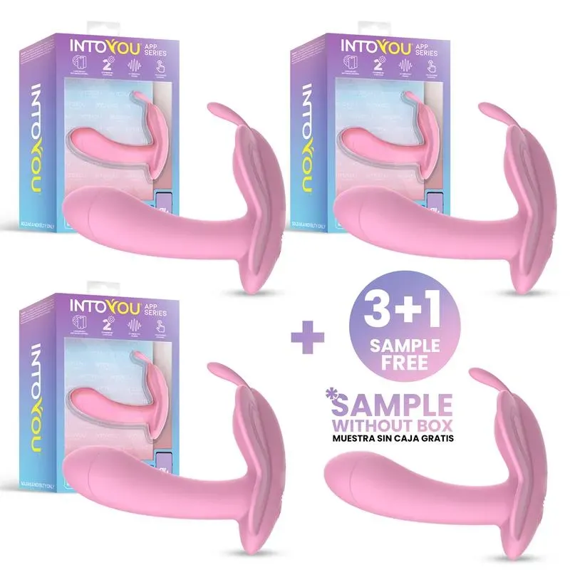 Pack 3 + Muestra Wingy Estimulador Mariposa APP Rosa – Packs