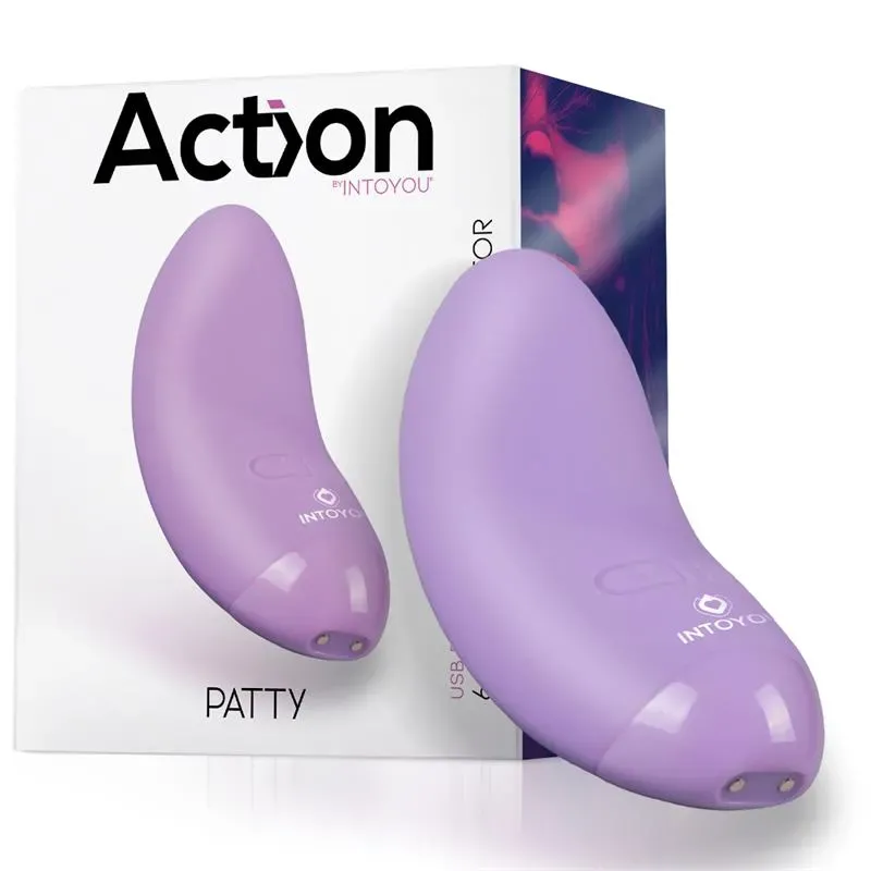 Patty Mini Masajeador Silicona USB Púrpura – Estimuladores