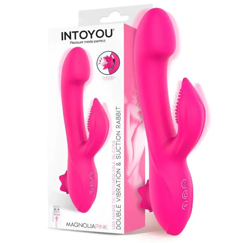 Magnoliapink Vibrador con Succión – Vibradores