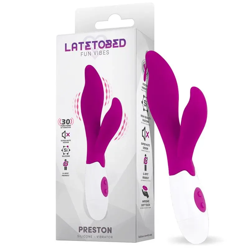 Preston Vibrador con Estimulador Silicona – Vibradores
