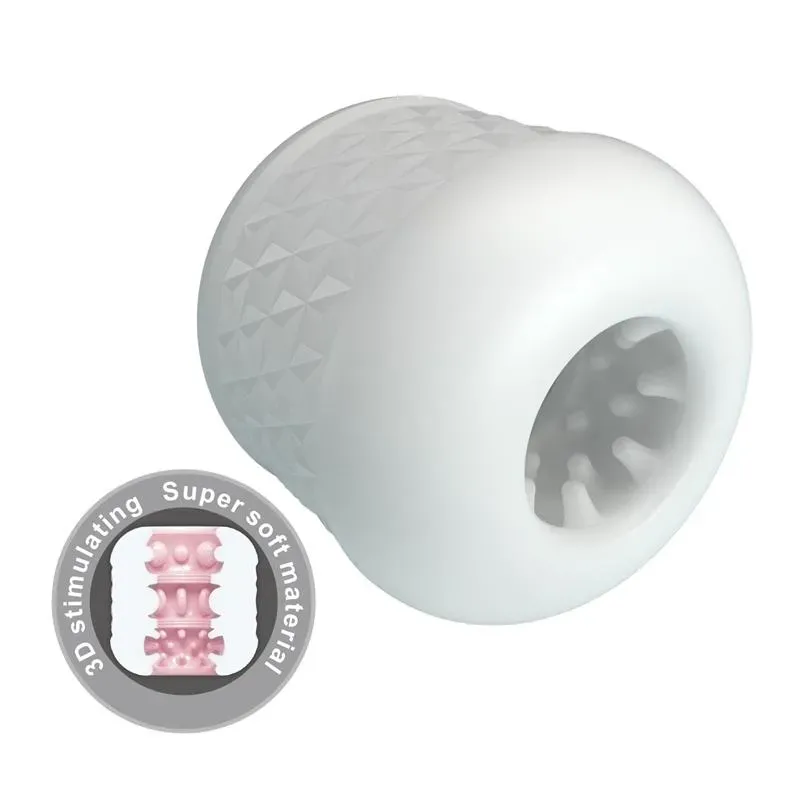 Crystle Masturbador Doble Entrada Blanco – Masturbadores Ella
