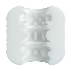 Crystle Masturbador Doble Entrada Blanco