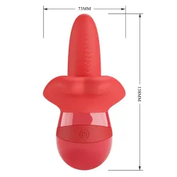 Obelia Estimulador con Vibración y Movimiento Lengua