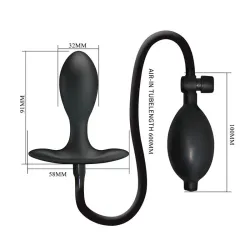 Plug Anal con Inflado y Bola Interna