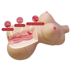 Masturbador Vagina y Ano 5 kg