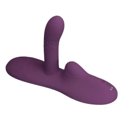 Luka Asiento con Vibrador con Finger, Efecto Calor y Bolas Rotadoras