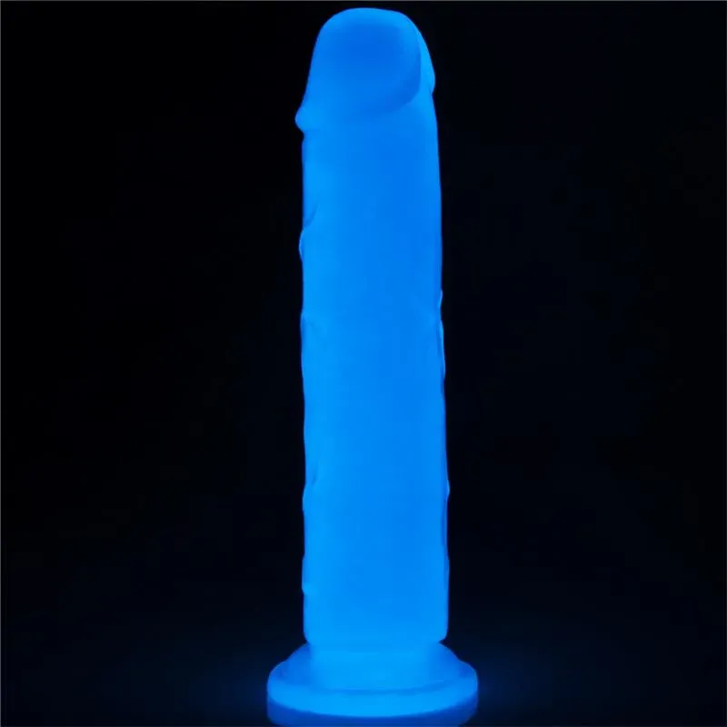 Dildo Lumino 8 Luz Azul – Dildos