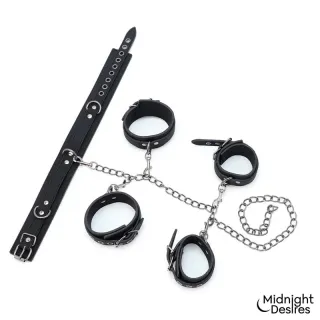 Set de Restricciones con Collar y Esposas