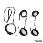 Set de Restricciones con Esposas y Collar con Correa