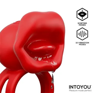 Bittey Anillo Vibrador con Biting - Mordisqueo