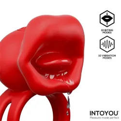 Bittey Anillo Vibrador con Biting - Mordisqueo