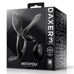 Daxer Doble Anillo para el Pene con Estimulador de Clítoris