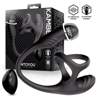 Kamber Plug Anal Vibración y Waving 360º y Estimulador Testículos