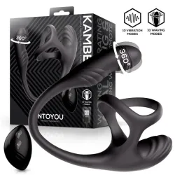Kamber Plug Anal Vibración y Waving 360º y Estimulador Testículos