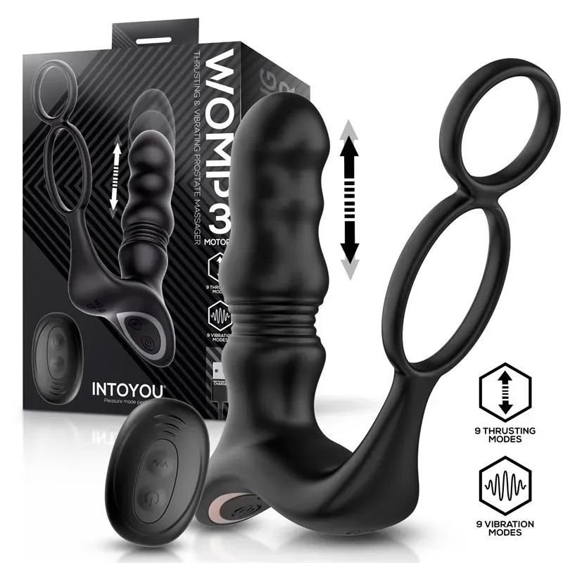Womp Masajeador Prostático con Vibración, Thrusting y Control Remoto – Anal