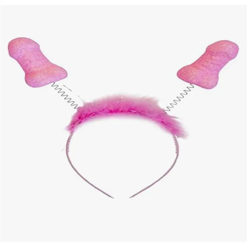 Diadema Rosa con Purpurina y Penes – Complementos/Artículos Divertidos