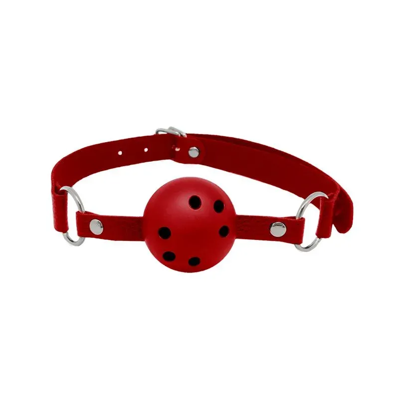 Discretion Mordaza de Bola Transpirable Rojo – Mordazas