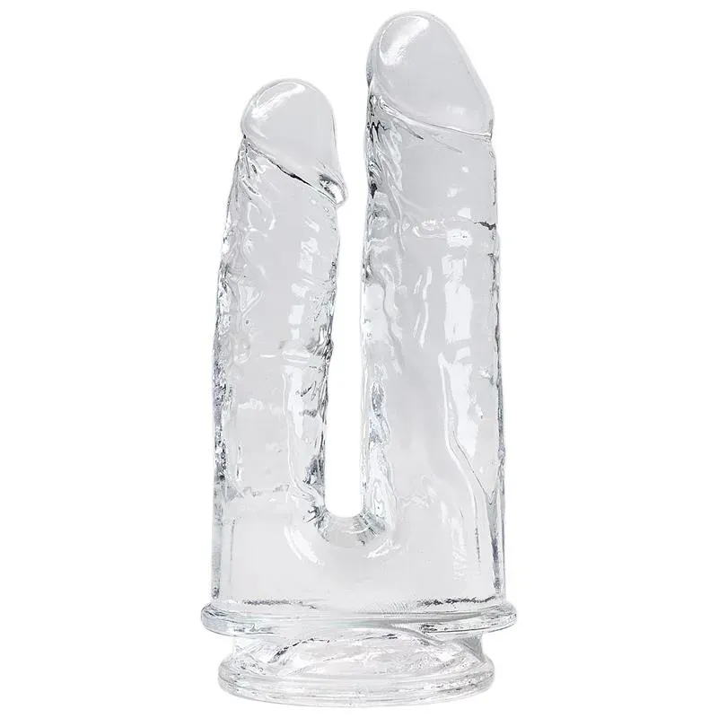 Imperium Dildo Doble Jelly Transparente – Dildos
