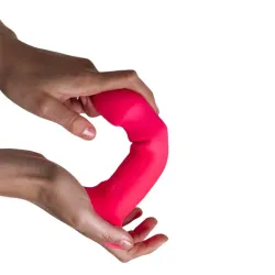 Dildo Doble Densidad Vibración Hitsens 2 M Rosa