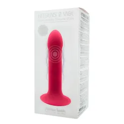 Dildo Doble Densidad Vibración Hitsens 2 M Rosa