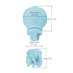 Estimulador Caress Vibración y Rotación Light blue