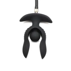 Dark Pearl Plug Anal con Inflado y Vibración con Control Remoto