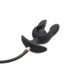 Dark Pearl Plug Anal con Inflado y Vibración con Control Remoto