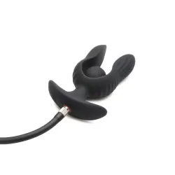 Dark Pearl Plug Anal con Inflado y Vibración con Control Remoto