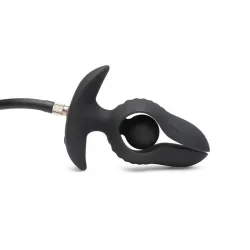 Dark Pearl Plug Anal con Inflado y Vibración con Control Remoto