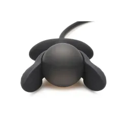 Dark Pearl Plug Anal con Inflado y Vibración con Control Remoto