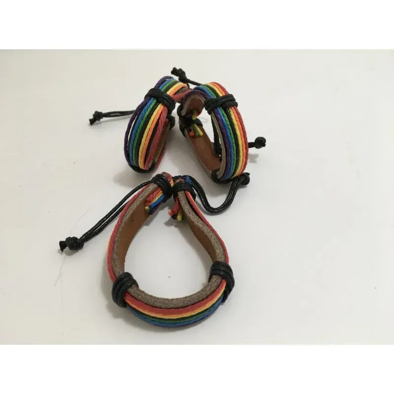 Pulsera Redonda Grande con Bandera LGBT+ – línea LGBT+