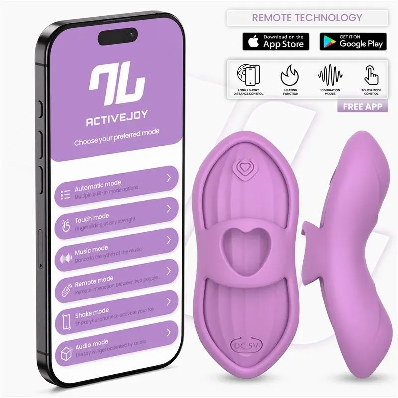 Laia Estimulador de Dedo con Calor y Funda con APP Lavanda – Vibradores de Dedo