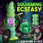 Squirmer Dildo con Thrusting y Vibración Control Remoto Silicona
