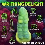 Squirmer Dildo con Thrusting y Vibración Control Remoto Silicona