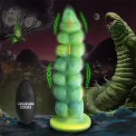 Squirmer Dildo con Thrusting y Vibración Control Remoto Silicona