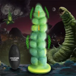 Squirmer Dildo con Thrusting y Vibración Control Remoto Silicona