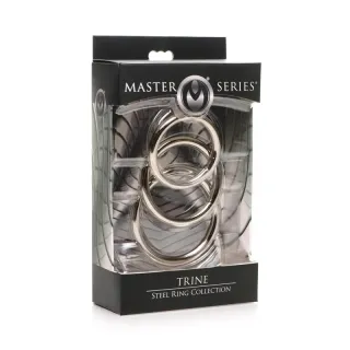 Trine Set 3 Anillos de Acero