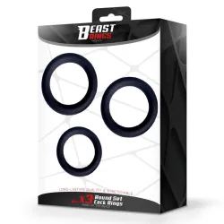 Set de 3 Anillos para el Pene Silicona S, M y L