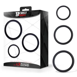 Set de 3 Anillos para el Pene Silicona S, M y L