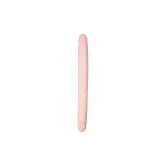 Dildo Doble Flexible Silicona Natural 40 cm