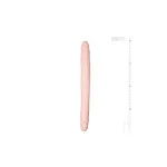 Dildo Doble Flexible Silicona Natural 40 cm