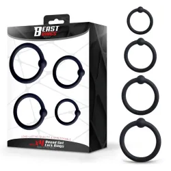 Set de 4 Anillos para el Pene Silicona