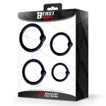 Set de 4 Anillos para el Pene Silicona