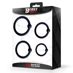 Set de 4 Anillos para el Pene Silicona