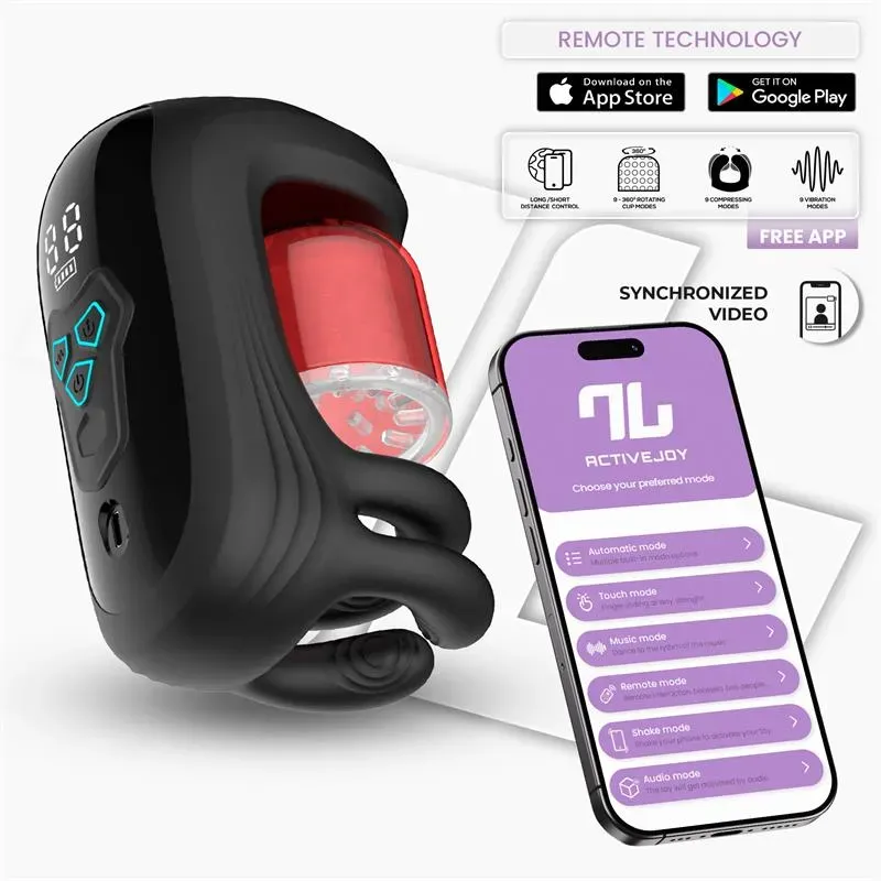 Torky Masturbador con Rotación Compresión con App – Con APP