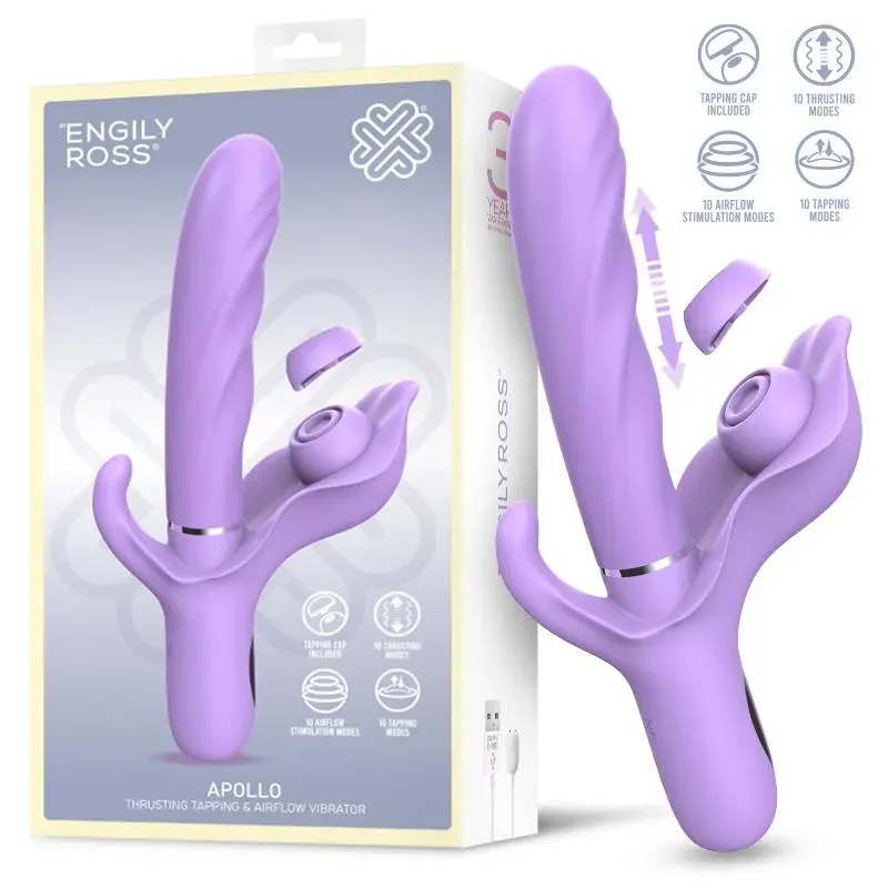 Apollo Vibrador con Thrusting, Tapping y Succión – Vibradores