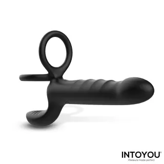 Magnor Dildo con Anillo Doble y Estimulador de Testículos