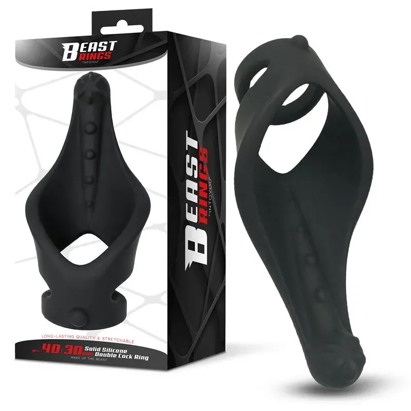Anillo Doble Silicona Solida 37/45 mm – Anillos Pene