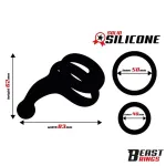 Anillo Doble Silicona Solida 50/40 mm